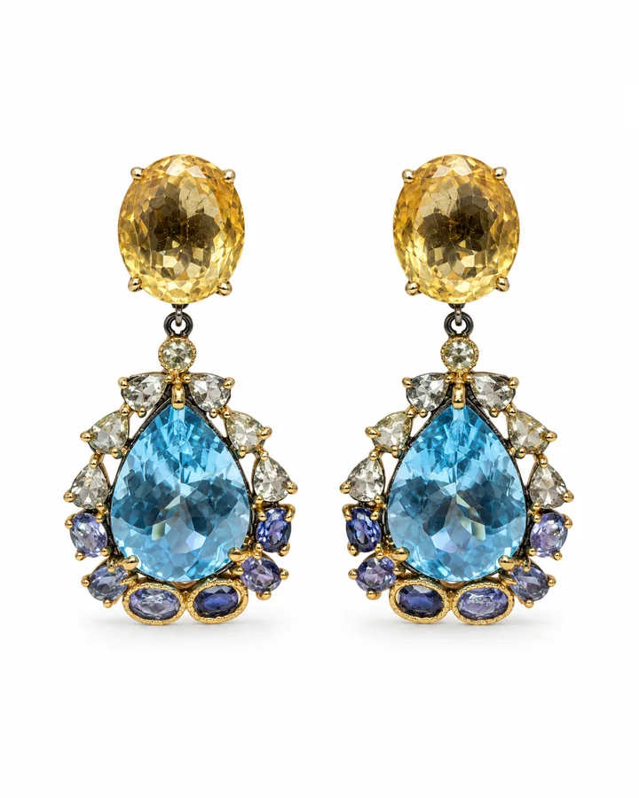 Midnight Pear: earrings by Ivari