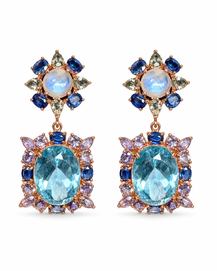 Moonlit Oval earrings